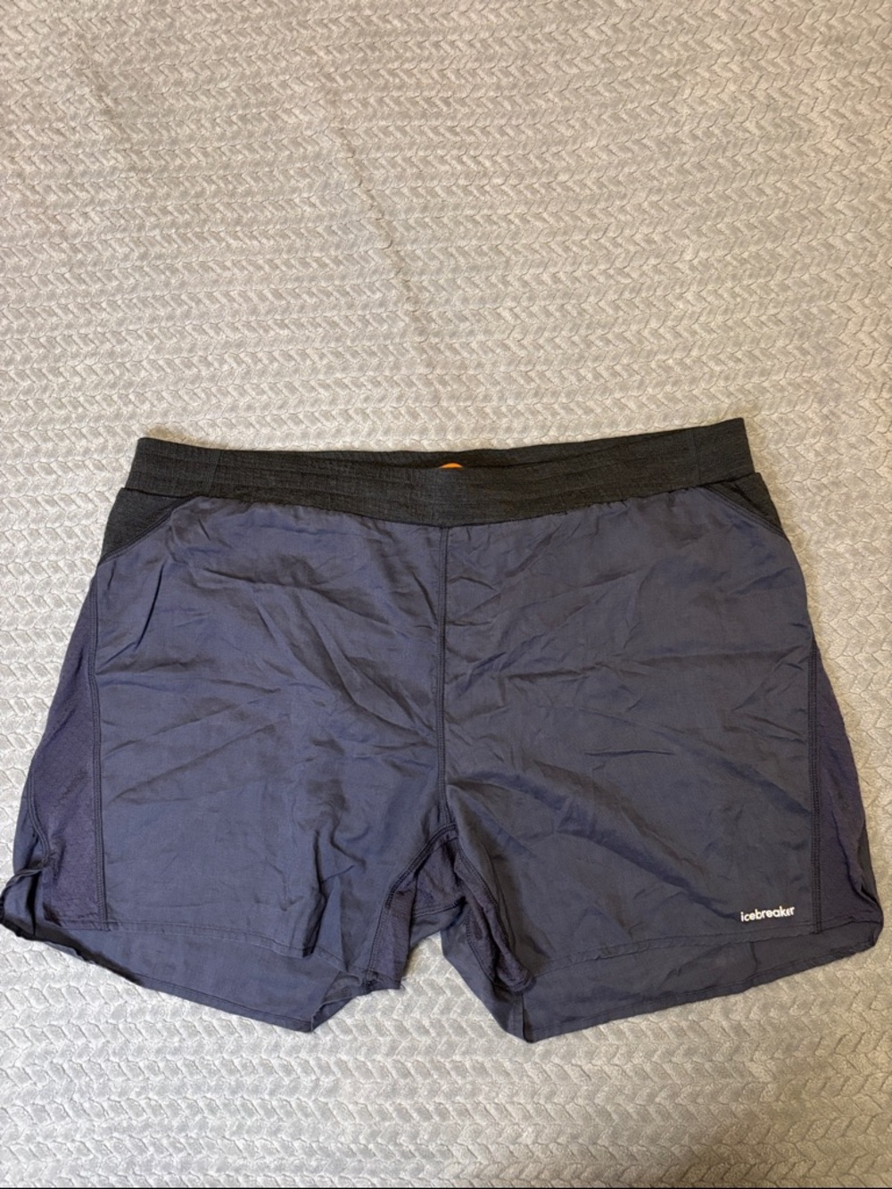 Icebreaker Navy Blue Men's Merino Blend 125 ZoneKnit™ Speed 6" Shorts